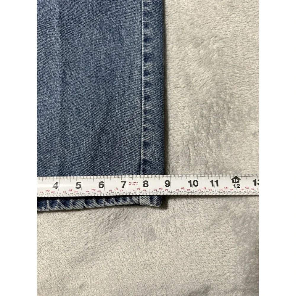 VTG Levi's 550 Relaxed Fit Husky Denim Jeans Made in USA Orange Tab 34x29